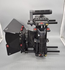 Filmcity Power DSLR Camera Cage with MB-600 Sunshade Matte Box Combo Kit
