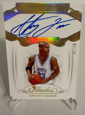 2019-20 Flawless Collegiate Premium Ink GOLD Antawn Jamison AUTO #ed 10 C#02