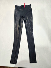 SPANX Women’s High-Waisted Faux Leather Shapewear Leggings Black XS