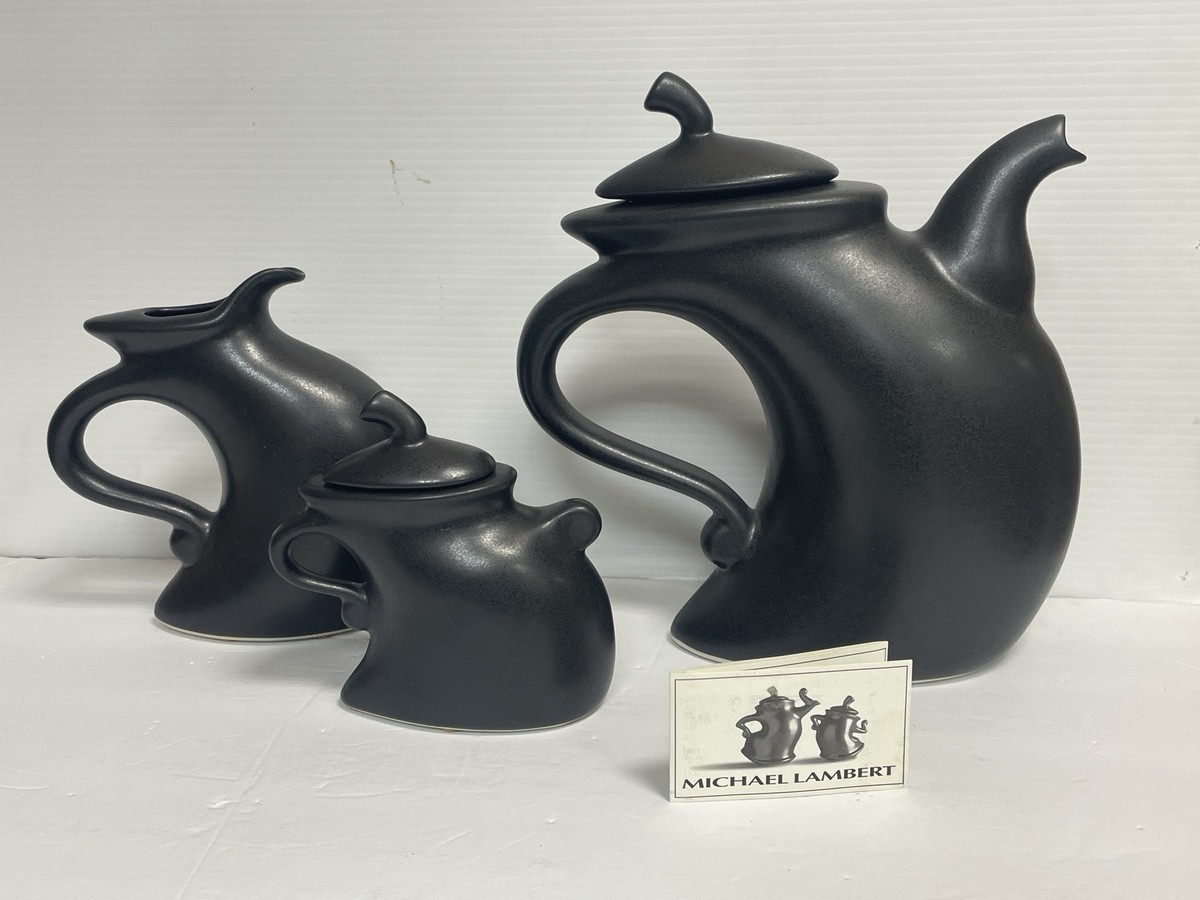 The Struttin' Coffee & Tea Set - Black, 3 Piece Michael Lambert