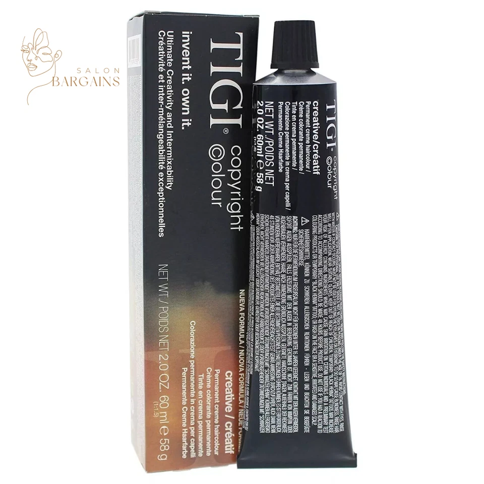TIGI Copyright Creative Colour 60ml – Professional Permanent Hair Colour Tube