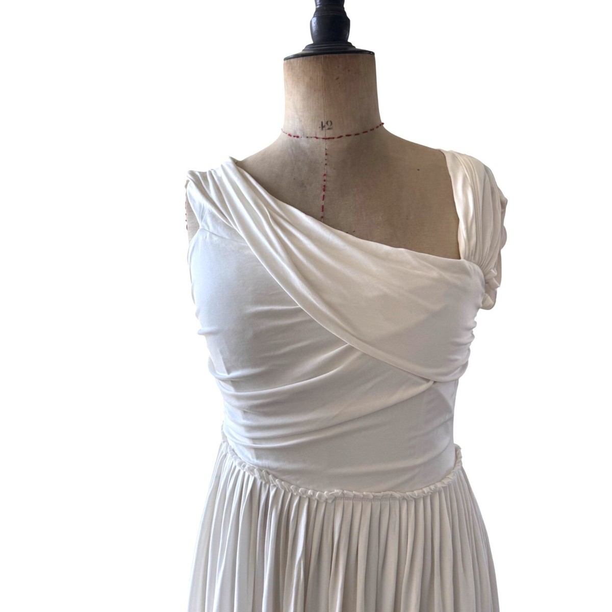 【Christian DIOR】 ホワイト　コットンワンピース8Ｙ Dioriviera Long Dress White Openwork Knit | DIOR