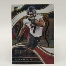 Bijan Robinson 2023 Select #296 Club Level White Prizm /35 RC