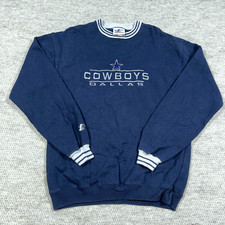 Vintage Dallas Cowboys Sweatshirt Women XL Blue Crewneck 90s Y2K Logo Athletic