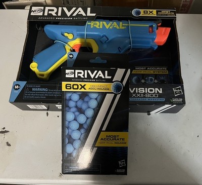NERF Gun RIVAL VISION XXII-800 with 8 Round Integrated Magazine and Ammo Balls