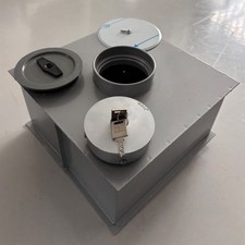 Sicherheitsbox safemo-cube F / Länge 300, Breite 300, Höhe ohne Hals 160 mm