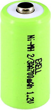 Exell 2/3AA Nimh 700Mah 1.2V Button Top Rechargeable Battery for Dust Busters, L