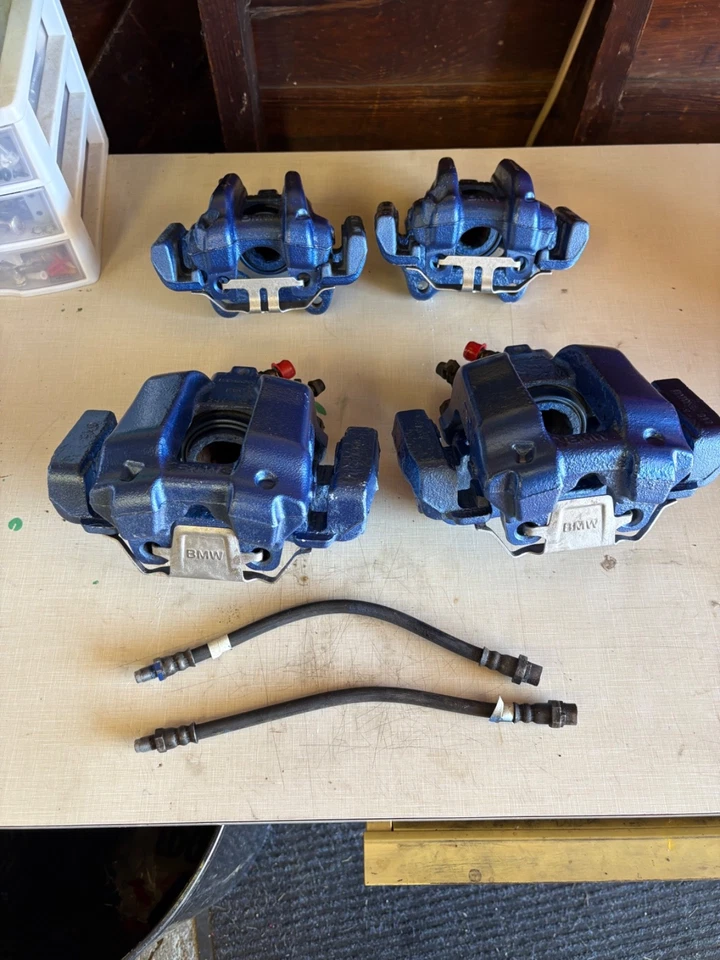 BMW OEM Brake Calipers Front And Rear F30 F31 F32 F33 F34 F36 MSPORT BLUE - Image 2 of 4
