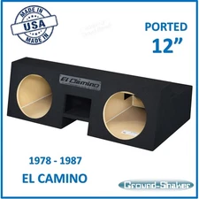Chevy El Camino 1978-1987 12" Dual Ported Sub Box Subwoofer Enclosure 10" Box