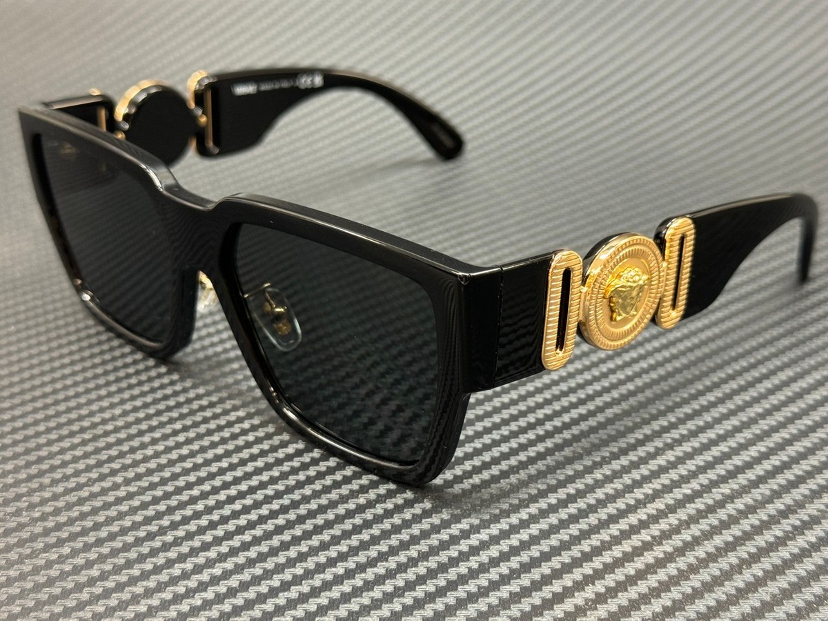 VERSACE MOD4348-A GB1/87 52.22 140 Black Gold With Amazon.com: Versace VE4396 - GB1/87 Sunglasses 58mm  main image 2