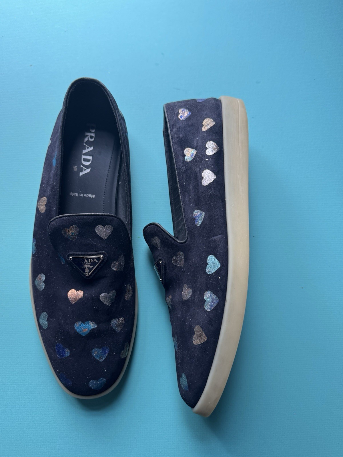 Prada Mens Shoes Size US 10.5 Luxury Sneakers & Loafers