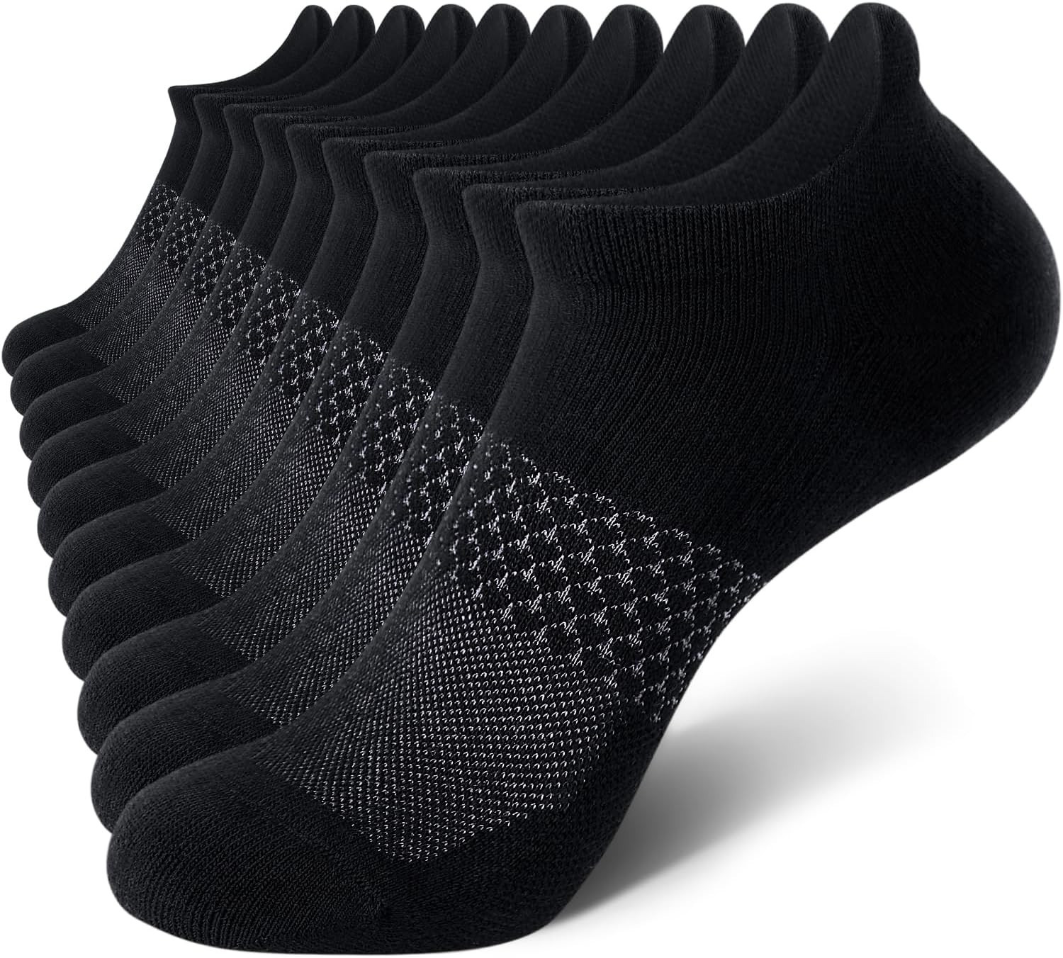 5 Pairs Women’s Cushioned Ankle Running Socks with Sports Tab