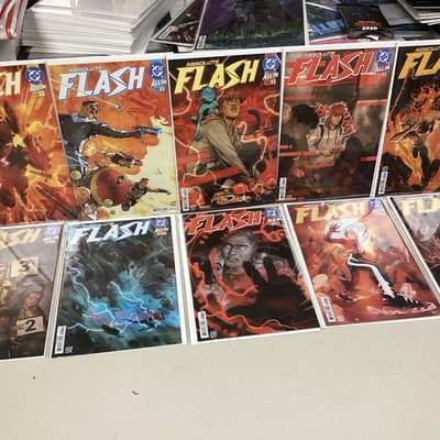 Lot Of 10 Absolute Flash # 1 2 3 4 5 6 7 8 9 10 DC 2025 run set All A 1st Print