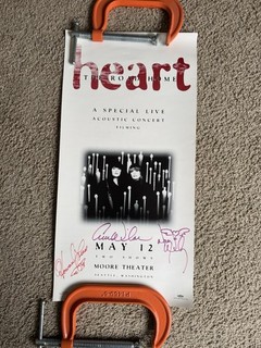 Heart Band Autographed Mini Poster