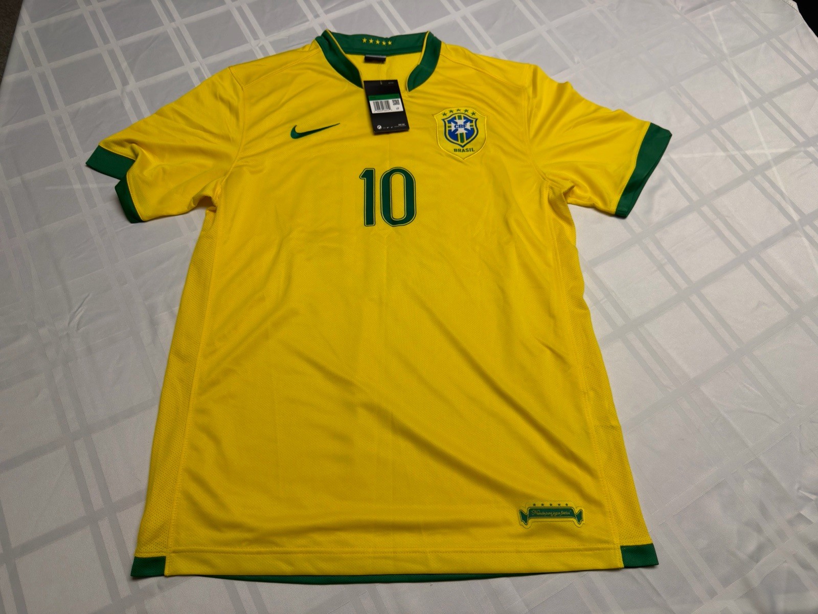 2018 Brazil Home Jersey #10 Neymar JR XL Nike Soccer World Cup kit