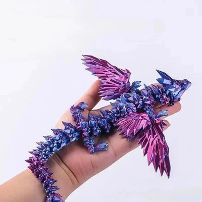 3D Printed Snake Egg Action Figure Moveable Rotating Desktop Toy & Stress Relief