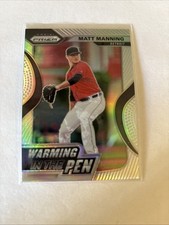 2020 Panini Prizm - Warming in the Pen Matt Manning #WIP-4 Silver Prizm (RC)