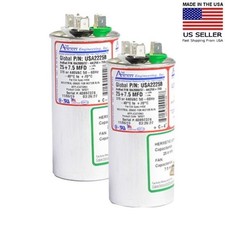 USA2225B 25+7,5 uf MFD 370-440 VAC Kondensator dwubiegowy AMRAD 50/60 Hz Lot-2