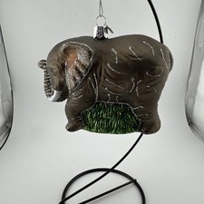 2018 LARGE ELEPHANT - OLD WORLD CHRISTMAS - BLOWN GLASS ORNAMENT NEW W/TAG 12159