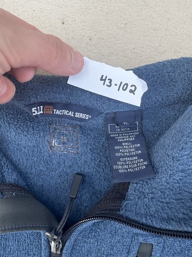5.11 Tactical Series Windbreaker Jacket Adult XL Blue Outdoors Sports Breathable - Picture 7 of 7