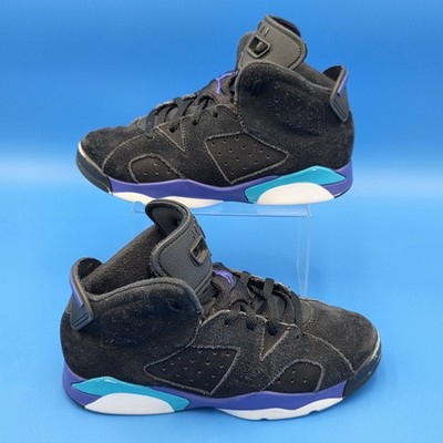 Nike Air Jordan 6 Retro PS Aqua Black-Bright Concord-Aqutone  DV3605-004 Sz 2Y