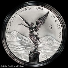 2024 Mexico 2 oz Silver Reverse Proof Libertad in Capsule