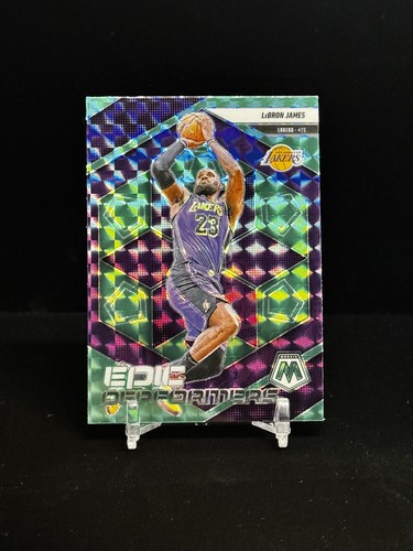 2024-25 Panini Mosaic - Epic Performers LeBron James #2 Green Mosaic Prizm