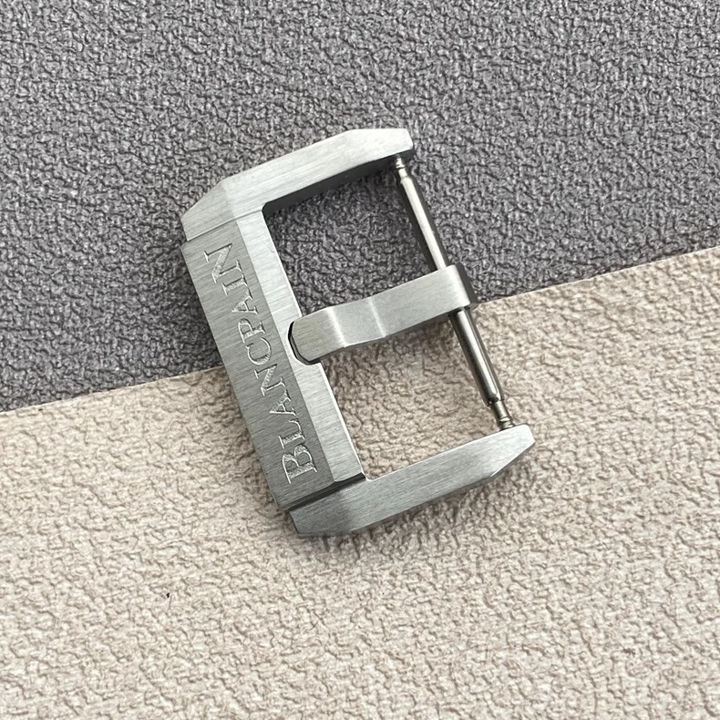 New OEM Brushed Titanium Blancpain 18mm 20MM Pin Buckle Fifty