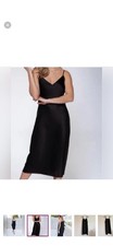 Bishop + Young Black Slip Dress Medium 