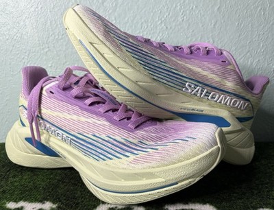 US Women s 6.5 - Salomon Spectur 2  Violet Tulle Sharp Green  L47567100, NWT