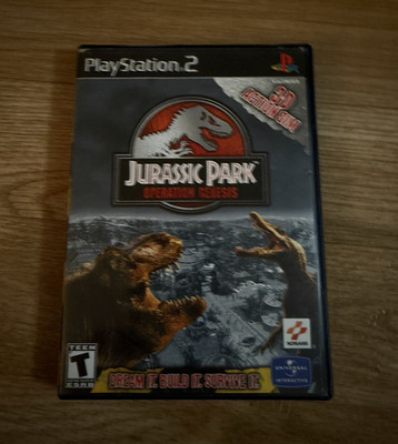 Jurassic Park: Operation Genesis Sony PlayStation 2 Universal Sim/Strategy CIB