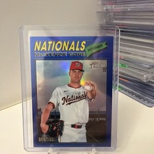 2026 Topps Heritage MacKenzie Gore Blue Refractor /150 Nationals