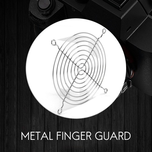 2X(PC DC Fan Grill Protector Metal Finger Guard 120mm 12cm Silver Tone Q8D2) - Photo 3/8
