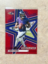 2025 Panini Rookies and Stars - #51 Lamar Jackson - Red Parallel