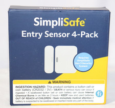SimpliSafe Entry Sensor 4 Pack Door Window Wi...