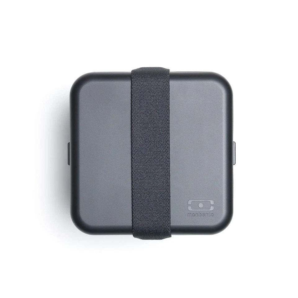 Monbento - MB Square Onyx caja bento negra - Grande - 2 niveles lonchera a prueba de fugas Foto 4 de 4