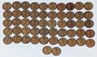 Lincoln cent mixed roll 50 + 2 1940's & 50's all S mint