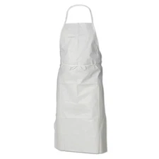 A80 Breathable Particle Protection Apron White (Pack of 50) (New Damaged Box)