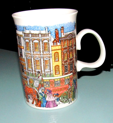 Lot of 2 Dunoon Cottages Fine Bone China  Coffee  Mugs/Cups Sue Scullard England