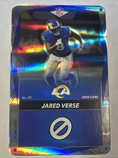 Jared Verse #177 Rams 2025 Uno Elite NFL Blue Foil