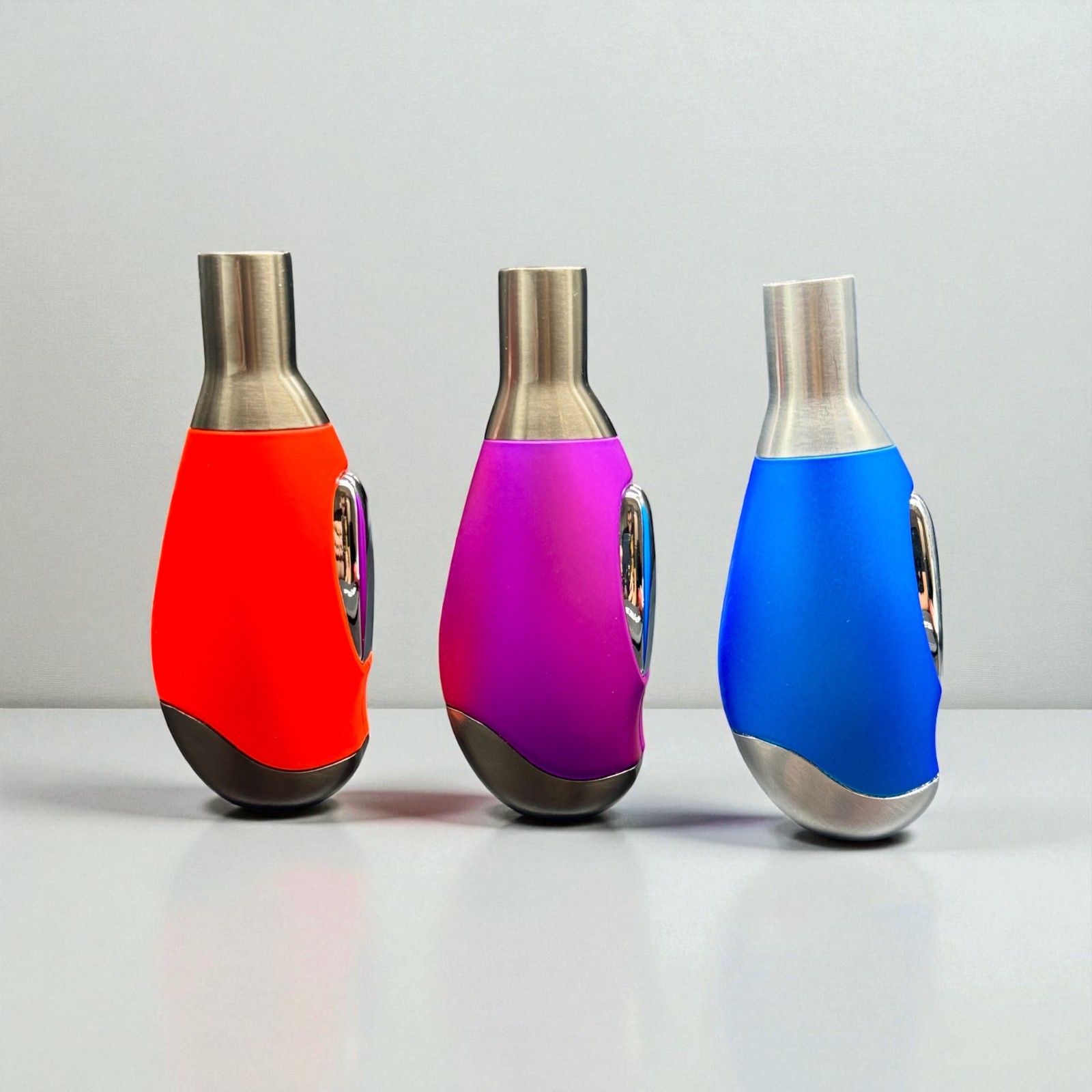 Scorch Torch 61312-C Single Flame Jet Lighter &ndash; 4&rdquo; Refillable Soft-Touch
