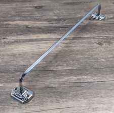 Vintage Mid Century Chrome Towel Bar Towel Ra...