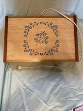 WARM O TRAY Model #60 Corning Ware Cornflower Blue Warming Tray Tested