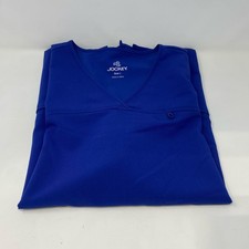 Jockey Scrubs Top Galaxy Blue L True Fit Crossover V-Neck 2299