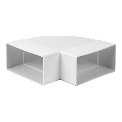 Belüftungsadapter Belüftung Bogen Europlast KLH 110 x 55 mm 90 ° weiß
