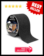 Anti-Slip Traction Grip Tape 2  x 30 ft, 80 Grit Waterproof Non-Skid Stair Tread