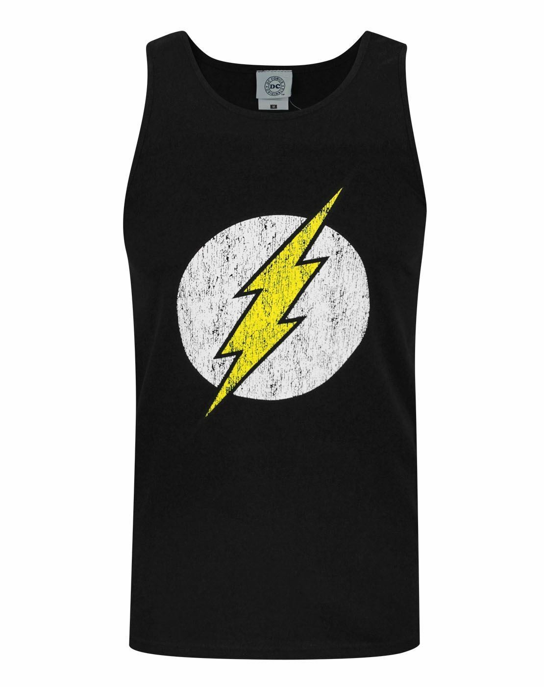 Логотип DC Comics Schwarze Flash с потертостями Weste Herren