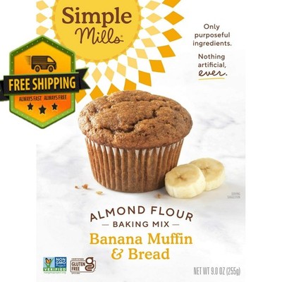 Simple Mills Gluten Free Banana Muffin & Bread Mix, Almond Flour 9oz