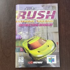 Midway San Francisco Rush Extreme Instruction Booklet for Nintendo 64