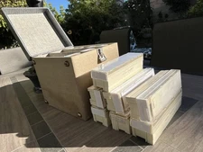 12 Sawyer's Easy Edit 36-Slide Slide Trays  Original +  Tweed Slide Storage Case